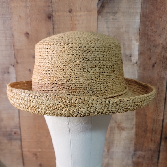 Scala Accessories - Scala Women's Crocheted Raffia Hat